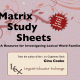 LEX™ Matrix Study Sheets Volume 1