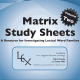 LEX™ Matrix Study Sheets Volume 2
