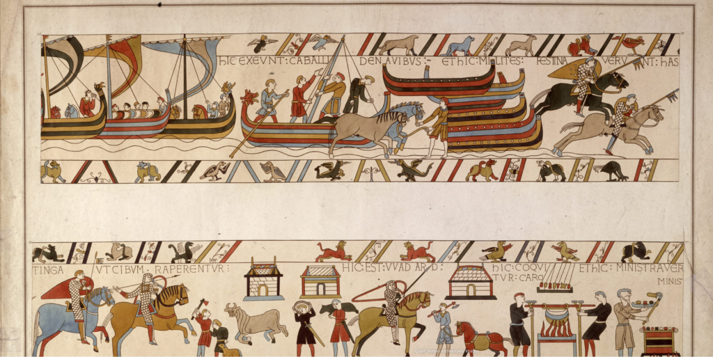 A section of the Bayeux Tapestry